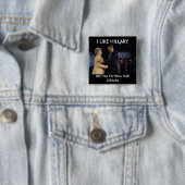 、私はヒラリーを好みますが、オバマのために投票しています 缶バッジ (インサイチュ)