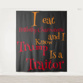 私はヒルビリーシャルキュテリーを食べているが、トランプが であることは知っている タペストリー (正面)