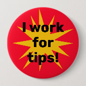 私はヒントのために働く！スターバスト 缶バッジ (正面)