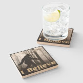 私はビグ信じフット生きる ストーンコースター (横)