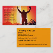 私はビジネスまたは大臣カードを崇拝するここにべきです 名刺 (正面/裏面)