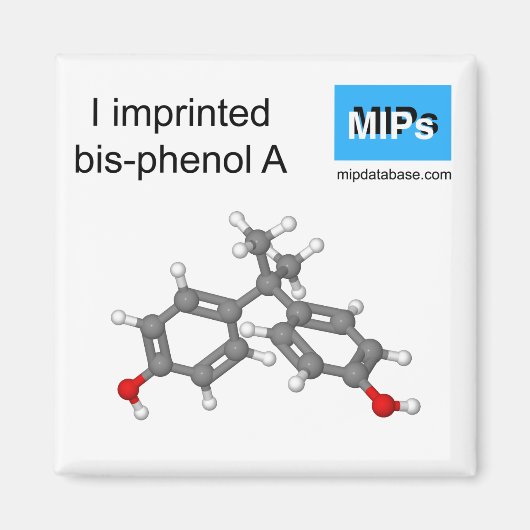 私はビスフェノールAのマグネットボールとスティックを刻印した マグネット (正面)