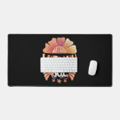 私はビタミンの海が必要だ：手で文字を入れたサンセットエスケープ デスクマット (キーボード&マウス)