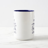 私はビタミンの海15ozの海軍によって2ある調子を与えられるマグを必要とします ツートーンマグカップ (中央)