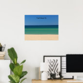 私はビタミンの海 – -ビーチ、青、水が必要 ポスター (ホームオフィス)