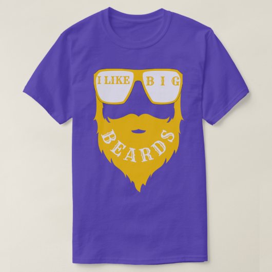 私はビッグひげ13が好き Tシャツ (デザイン正面)