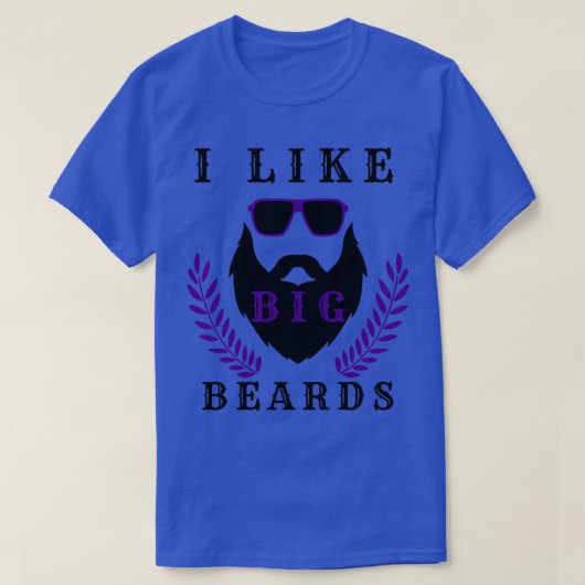 私はビッグひげ37が好き Tシャツ (デザイン正面)