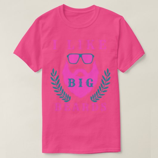私はビッグひげ74が好き Tシャツ (デザイン正面)