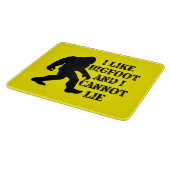 私はビッグフットが好きで嘘をつけない カッティングボード (角)