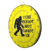 私はビッグフットが好きで嘘をつけない ダーツボード (正面右)