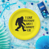 私はビッグフットが好きで嘘をつけない ペーパープレート (パーティー)