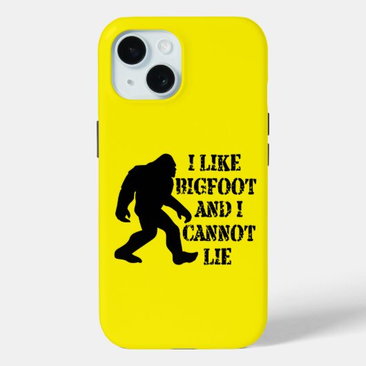 私はビッグフットが好きで嘘をつけない Case-Mate iPhoneケース (裏面)