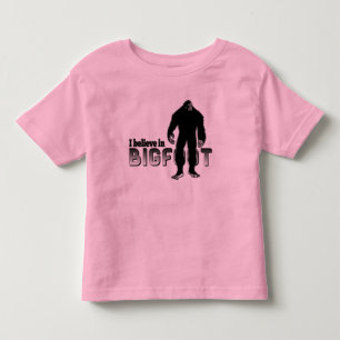私はビッグフットで信じます トドラーTシャツ