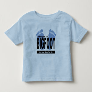 私はビッグフットで信じます トドラーTシャツ