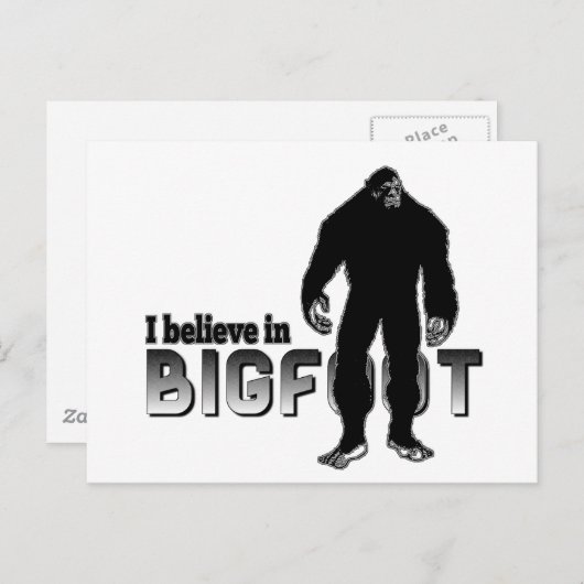 私はビッグフ信じートにいます ポストカード (正面/裏面)
