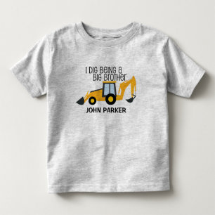 私はビッグブラザーの建築トラック名を掘る トドラーTシャツ