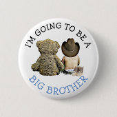 私はビッグブラザー発表になる 缶バッジ (正面)