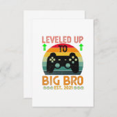 私はビッグブラザー2021ゲーマーギフトにレベルアップ 出欠カード (正面/裏面)