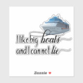 私はビッグ・ボーツクルーズ船バケーションホリデーが好き シール (シート)