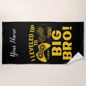 私はビッグBroにレベルアップした ビーチタオル (正面)