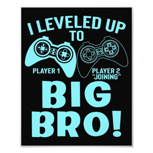 私はビッグBroにレベルアップした フォトプリント (正面)