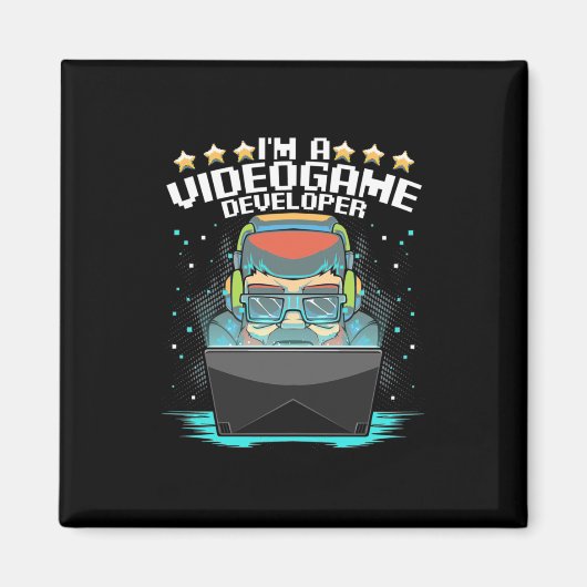 私はビデオゲームの開発者である マグネット (正面)