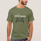 私はビデオゲームのTシャツが大好き Tシャツ (正面)