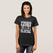 私はビデオゲー遊ムコントローラーがAdulを無視する Tシャツ (正面フル)