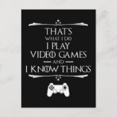 私はビデ遊オゲームと知っているもののポストカード ポストカード (正面)