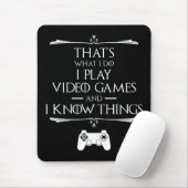 私はビデ遊オゲームと知っている マウスパッド (マウス)