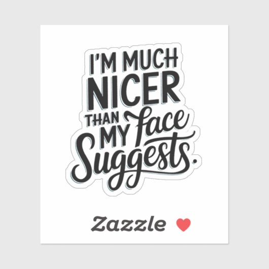 私はビニールを勧める顔よりずっと優しい シール (シート)