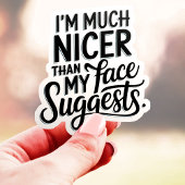 私はビニールを勧める顔よりずっと優しい シール