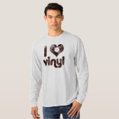 私はビニール- Tシャツ--を愛します Tシャツ (正面フル)