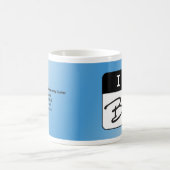 私はビリーのマグ-青です コーヒーマグカップ (中央)
