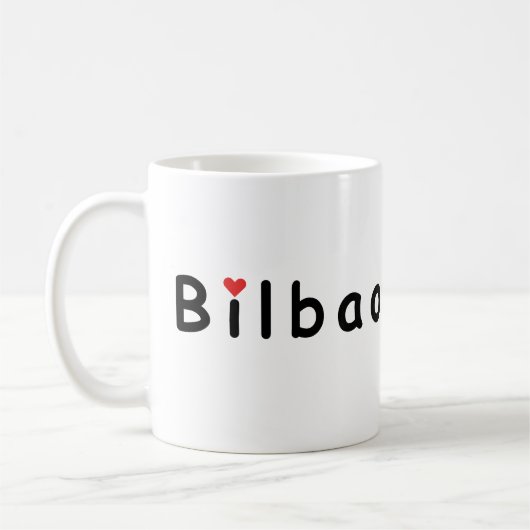 私はビルバオが大好き コーヒーマグカップ (左)