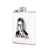 私はビル- Bill Clintonのパーティー好きな人とパーティを楽しみます フラスク (左)