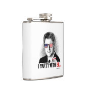 私はビル- Bill Clintonのパーティー好きな人とパーティを楽しみます フラスク (右)