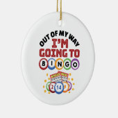 私はビンゴに行く セラミックオーナメント (右)