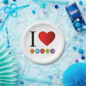 私はビンゴを愛します ペーパープレート (パーティー)