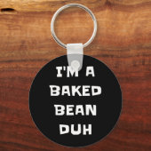 私はビンドゥー焼いたおもしろい怠け者簡単ハロウィンコスト キーホルダー (正面)