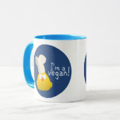 私はビーガンです マグカップ (正面左)