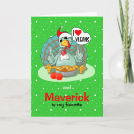 私はビーガンとカスタムが私のお気に入りの物だ カード