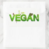 私はビーガンシール 長方形シール (バッグ)