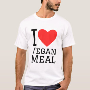 私はビーガン料理が大好き Tシャツ