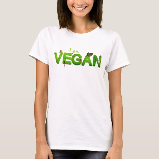 私はビーガン Tシャツ (正面)