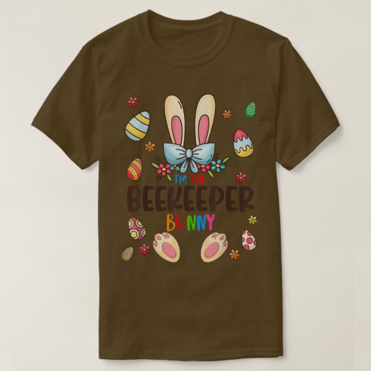 私はビーキーパーのバニー復活祭の一致する家族である Tシャツ (デザイン正面)