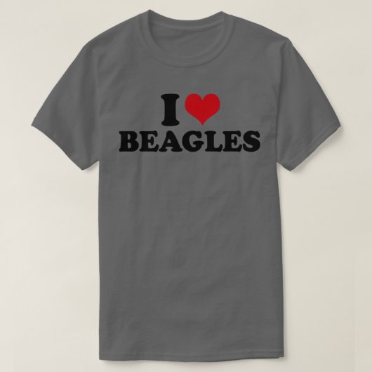私はビーグルが大好き Tシャツ (デザイン正面)