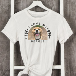 私はビーグル犬の写真が大好き Tシャツ
