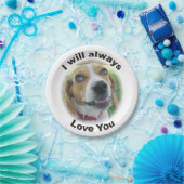 私はビーグル犬の紙皿常に愛します ペーパープレート (パーティー)