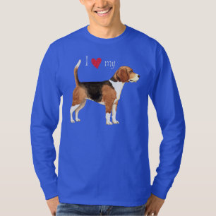 私はビーグルTシャツが大好き Tシャツ